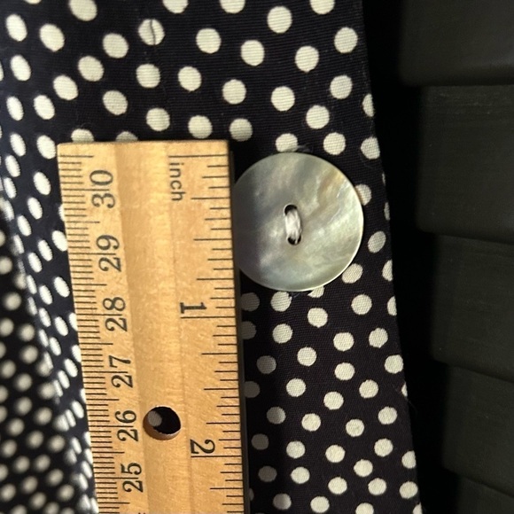 Vintage 90’s RomCom Style Long and Loose Black and White Polka Dot Dress, Size 6 - Picture 10 of 14